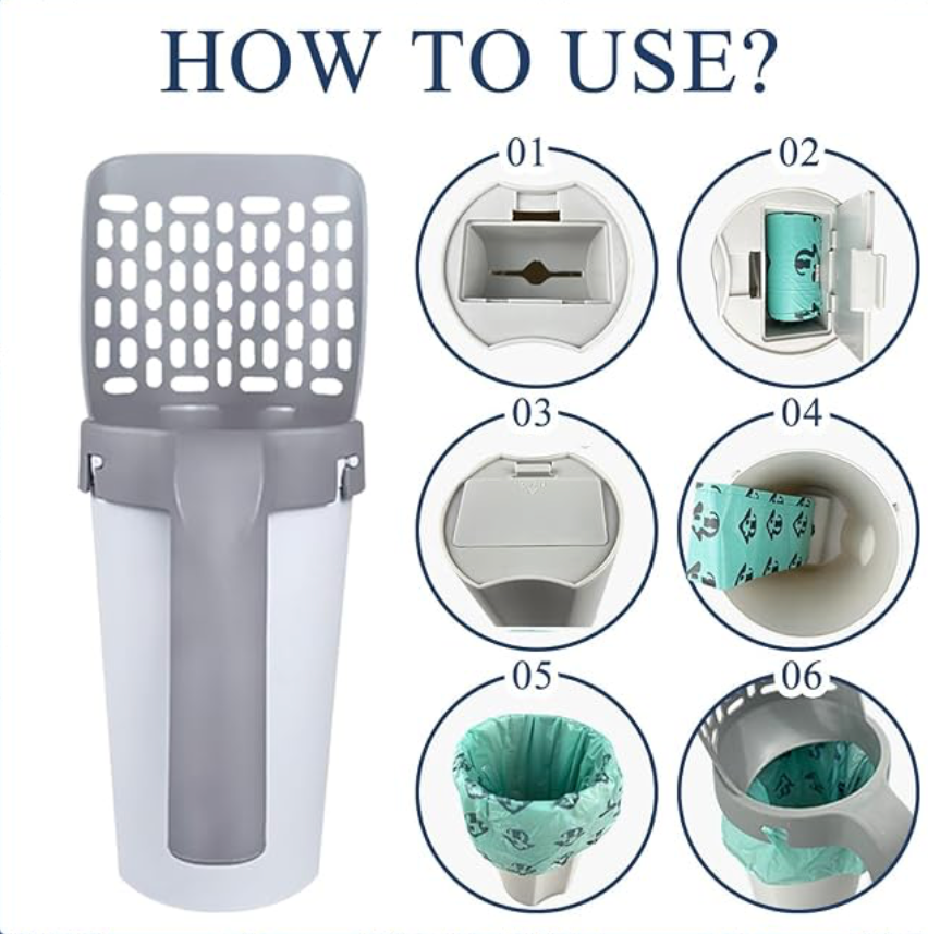Portable Travel Cat Litter Scoop